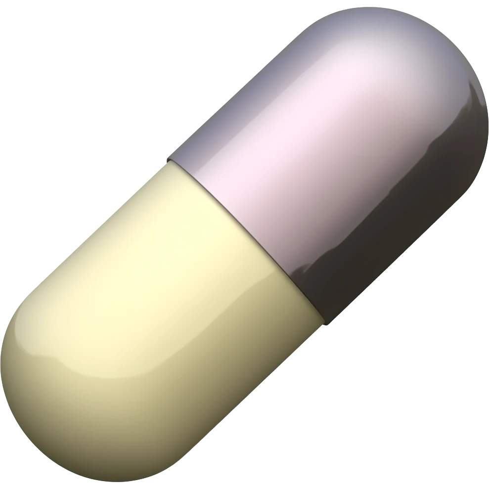 cartoonish style less detailed pills emoji