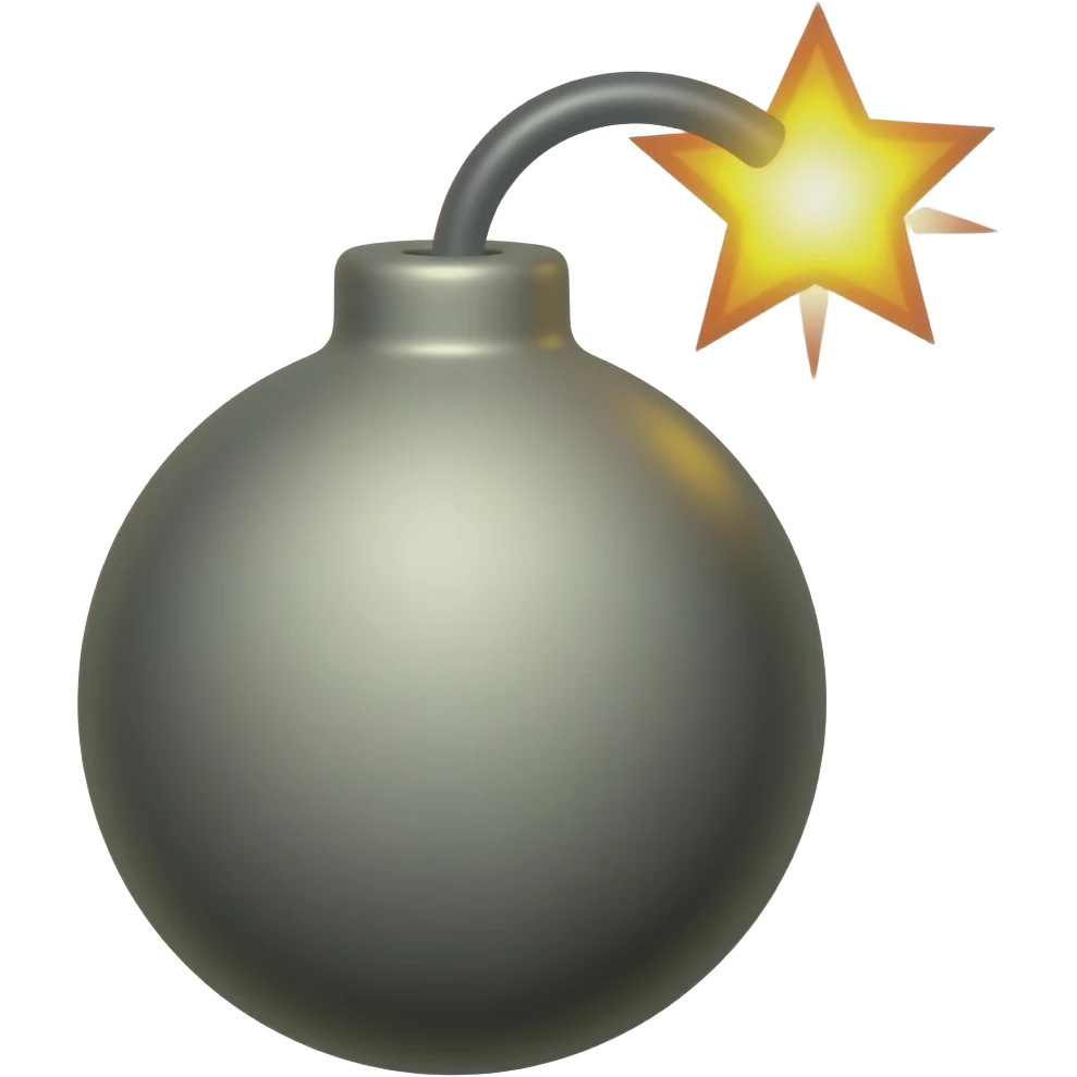 Bomb emoji