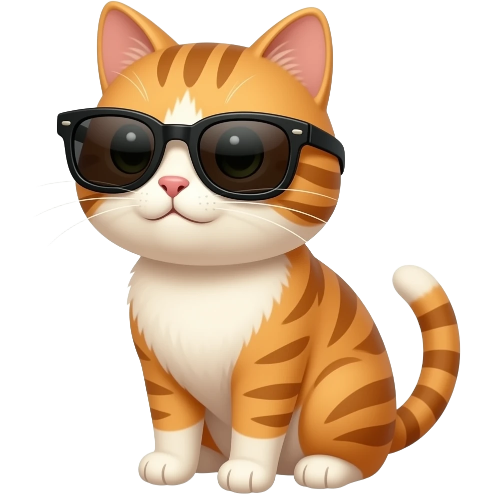 Cat wearing sunglasses emoji