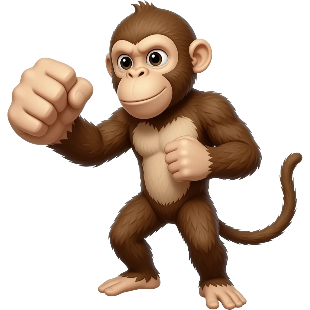 Monkey punch emoji