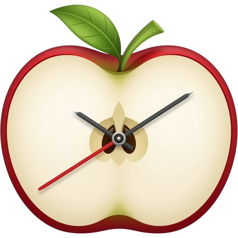 apple clock UI emoji