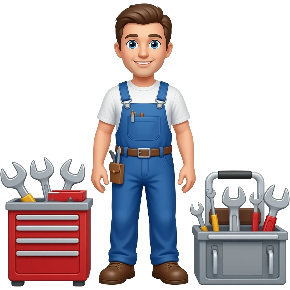 Repair tools with mechanic emoji