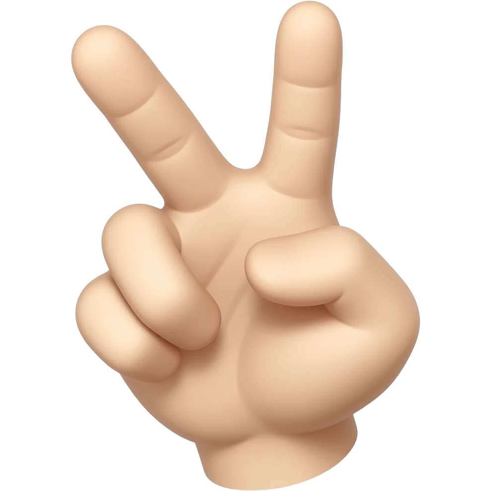 Two fingers sticking out emoji