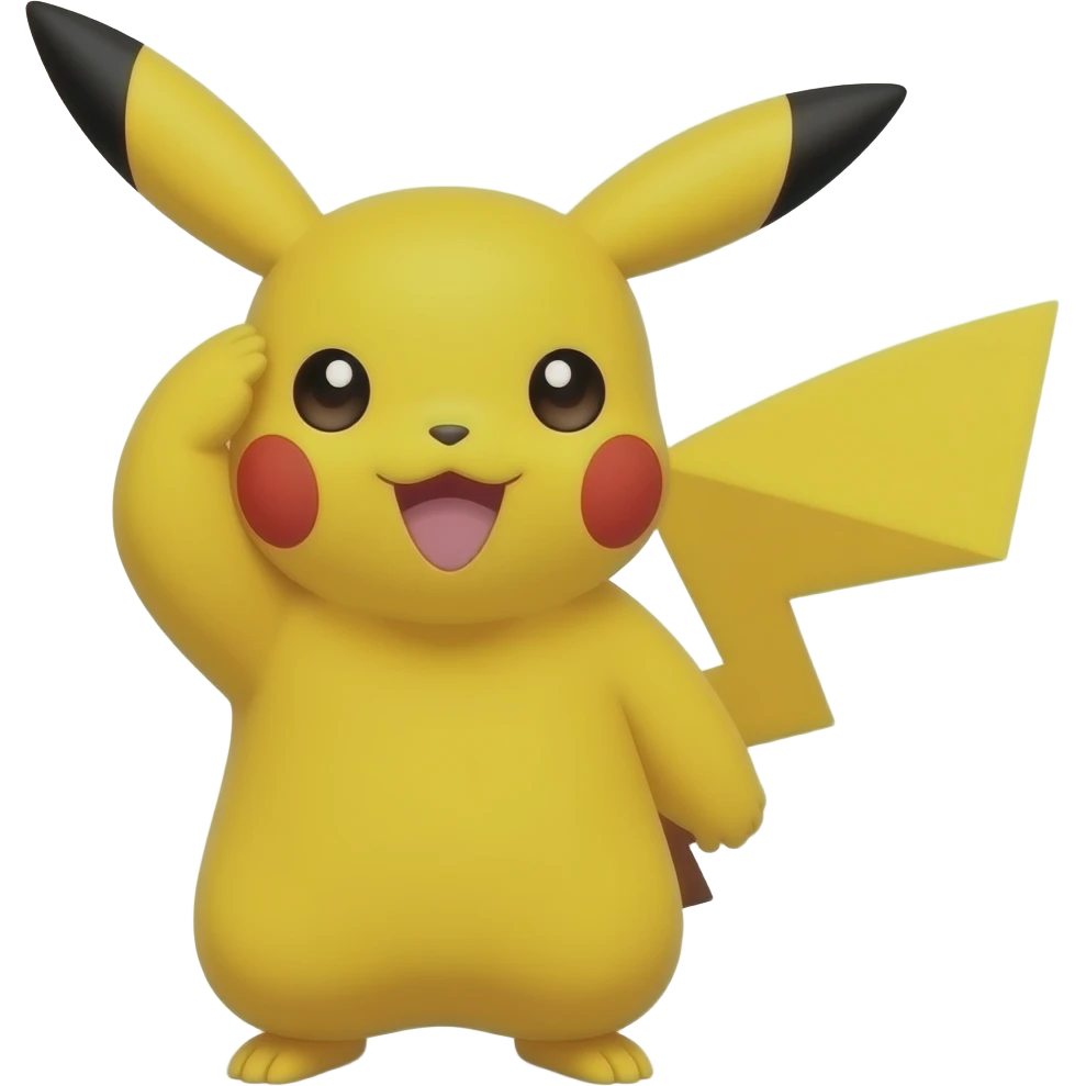 pikachu saluting emoji
