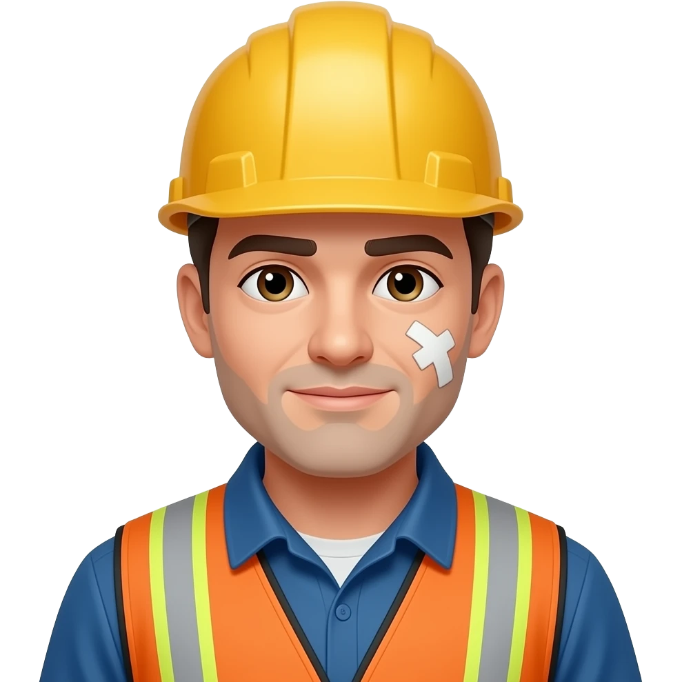 accident in work emoji