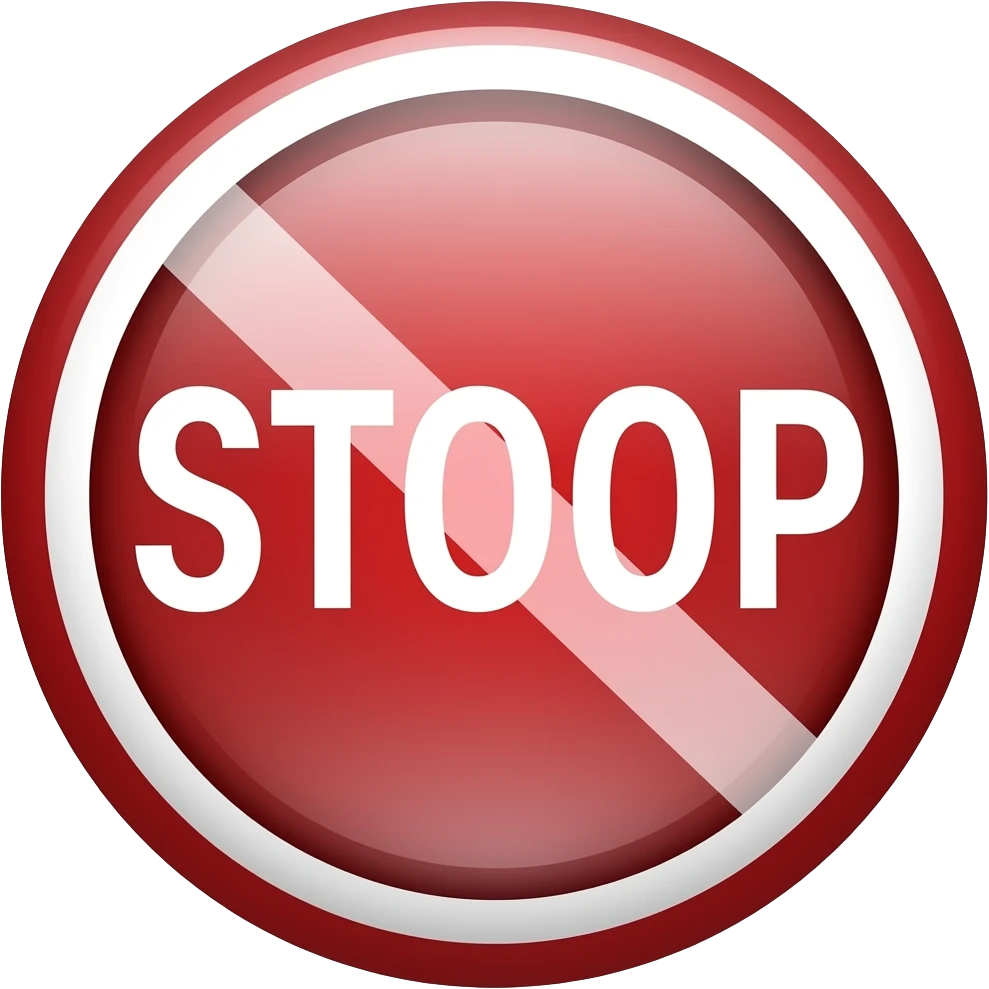 stop emoji