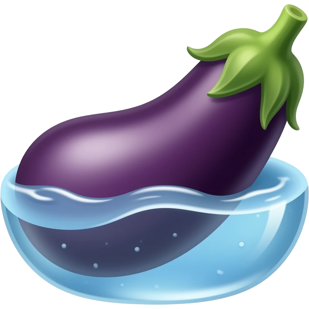 eggplant watery condom emoji