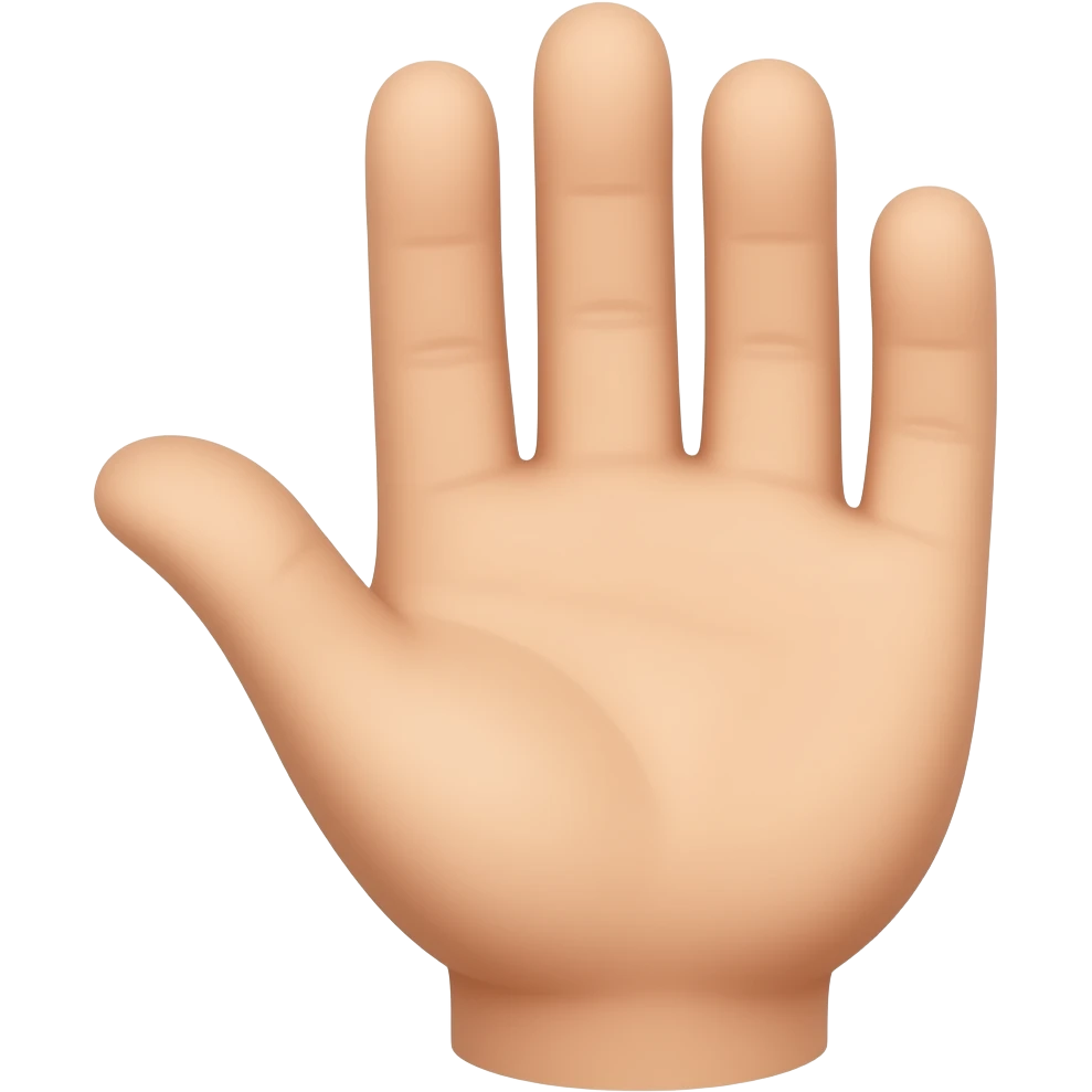mano abierta emoji