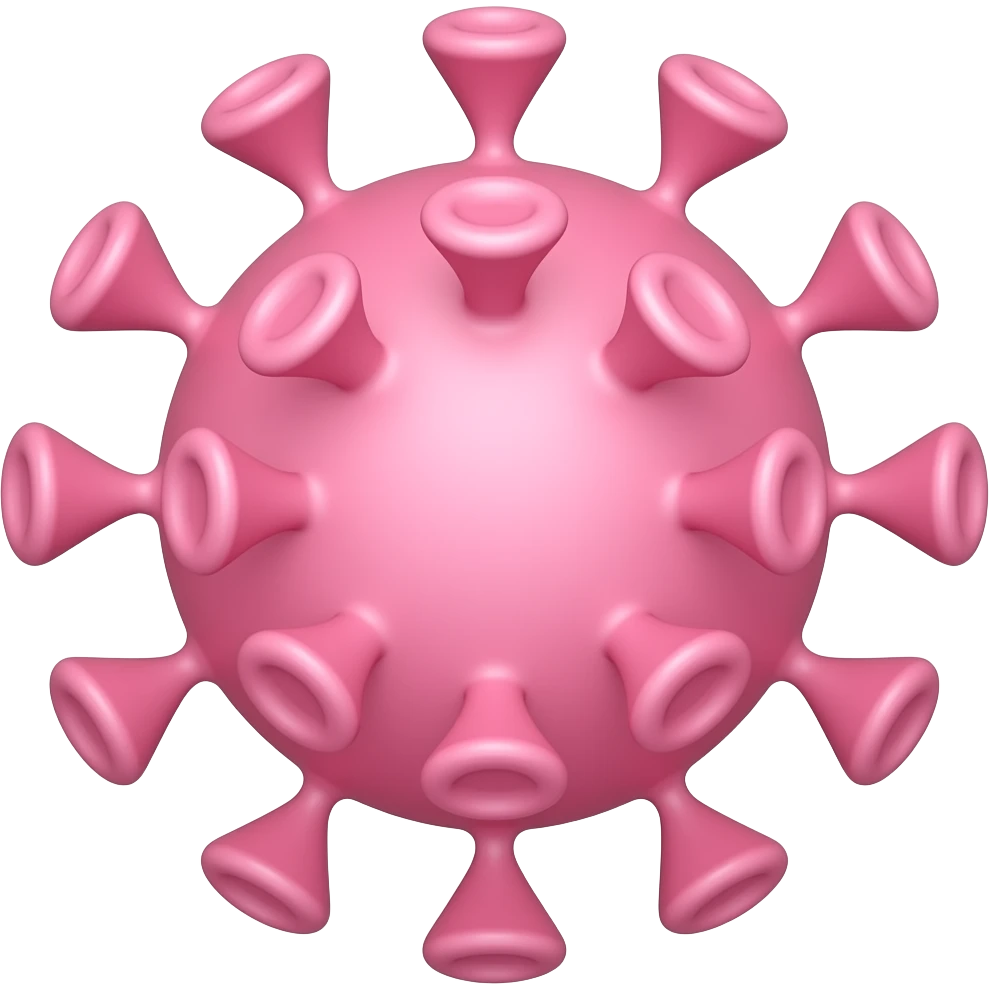 PASTEL pink VIRUS emoji