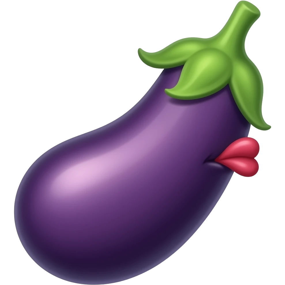 🍆😘 emoji