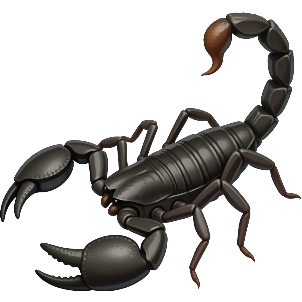 escorpión negro emoji