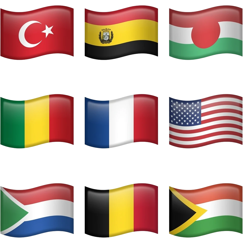 پرچم کشورهای مسلمان emoji