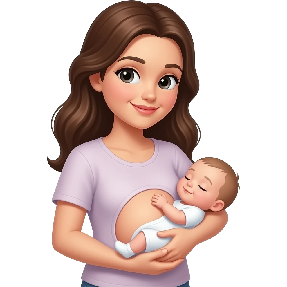 a woman gives birth to a baby emoji