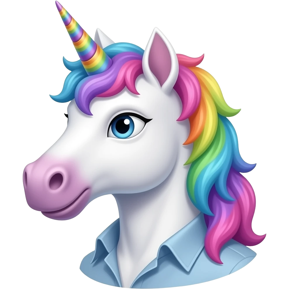 A gay unicorn man emoji