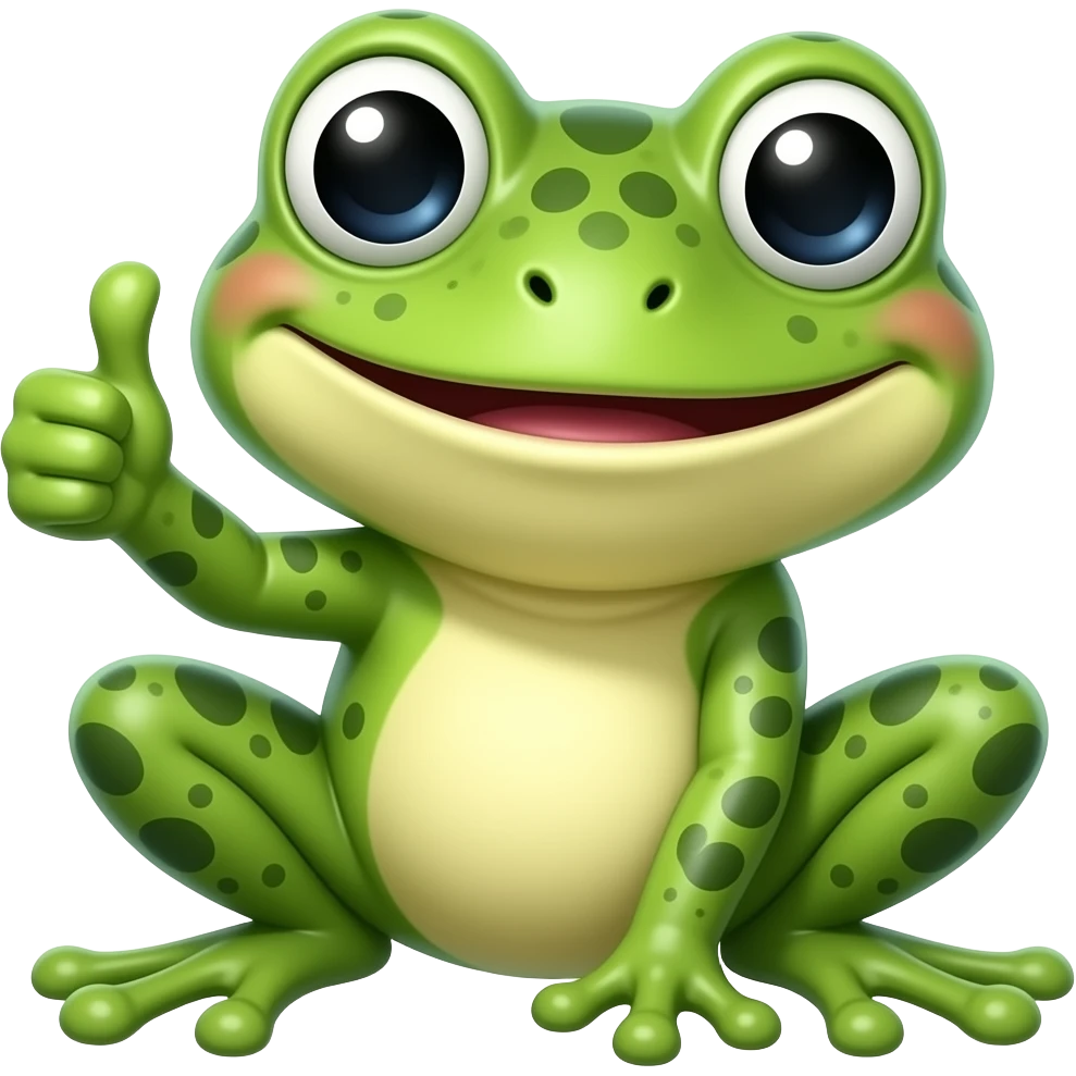 Frog thumbs up emoji