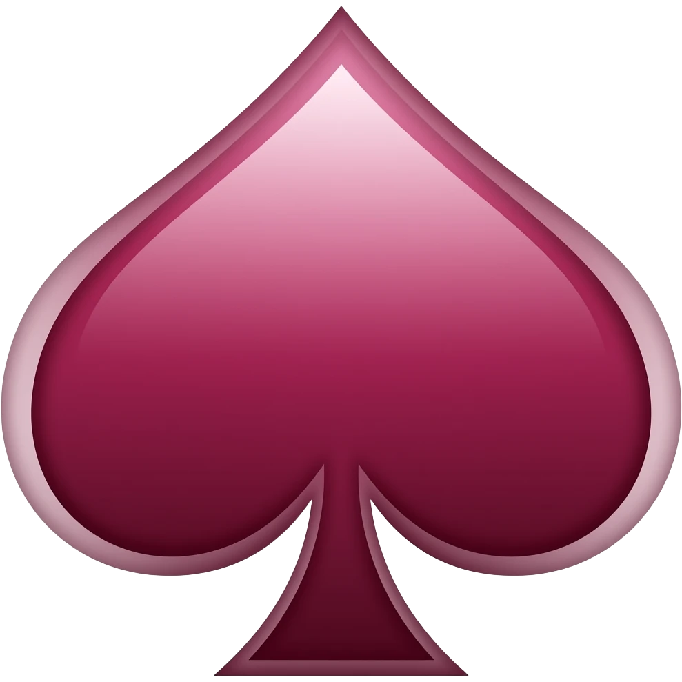 A maroon ace not the card the symbol emoji