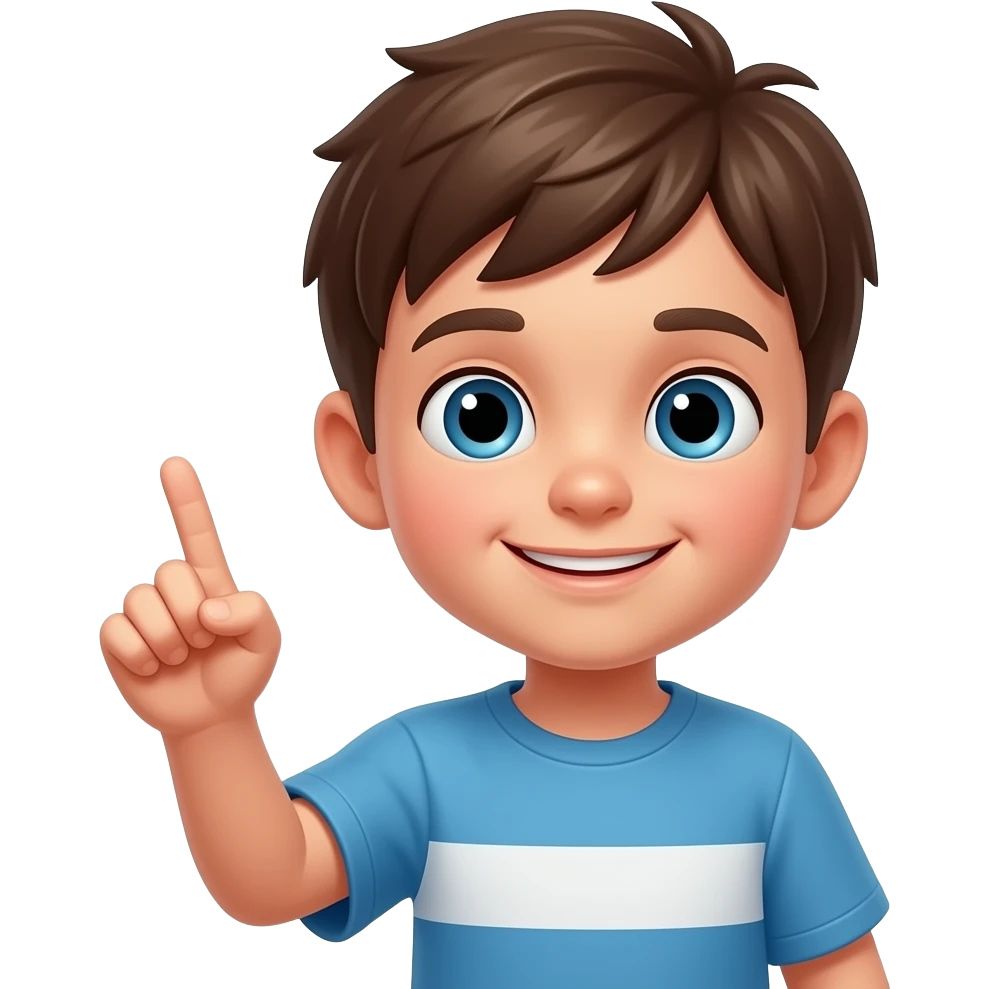 Boy pointing 100 emoji