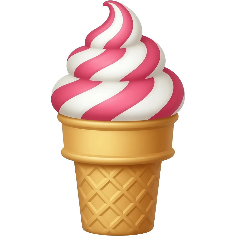 Waffle cone emoji