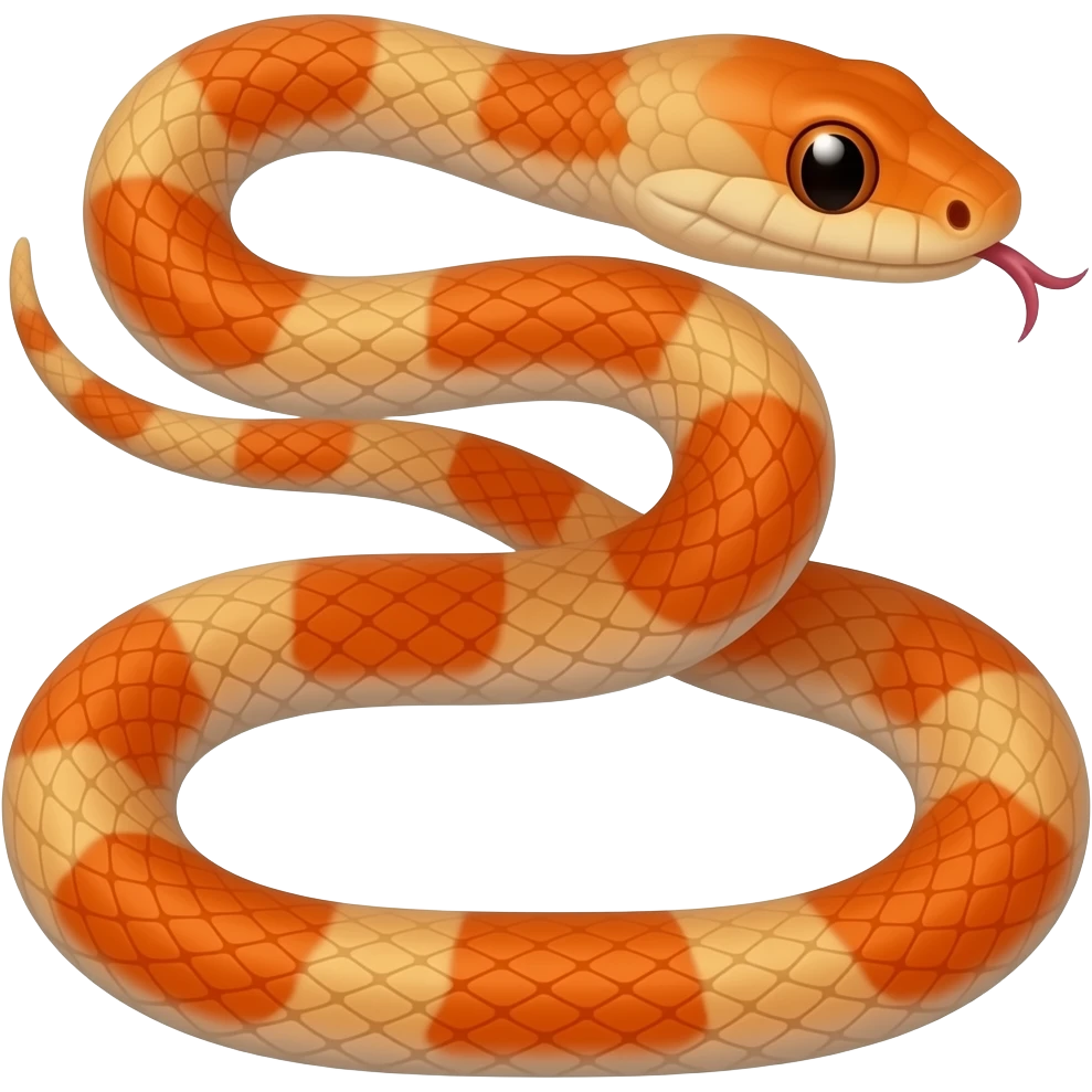 Colubrid orange emoji