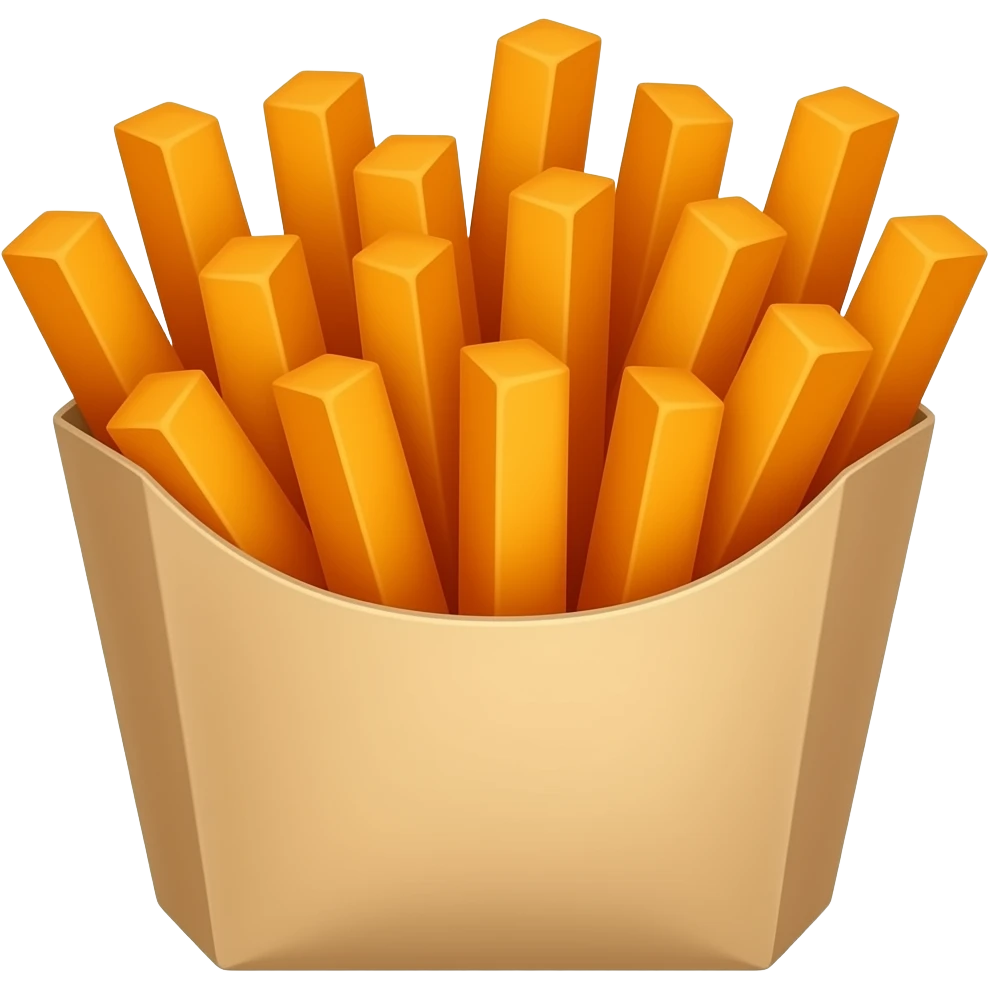 orange sweet potato fries homeade emoji