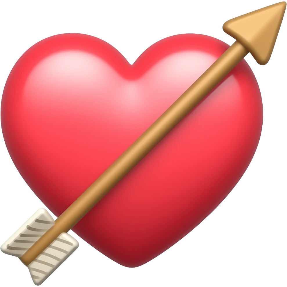 Serce i strzała emoji