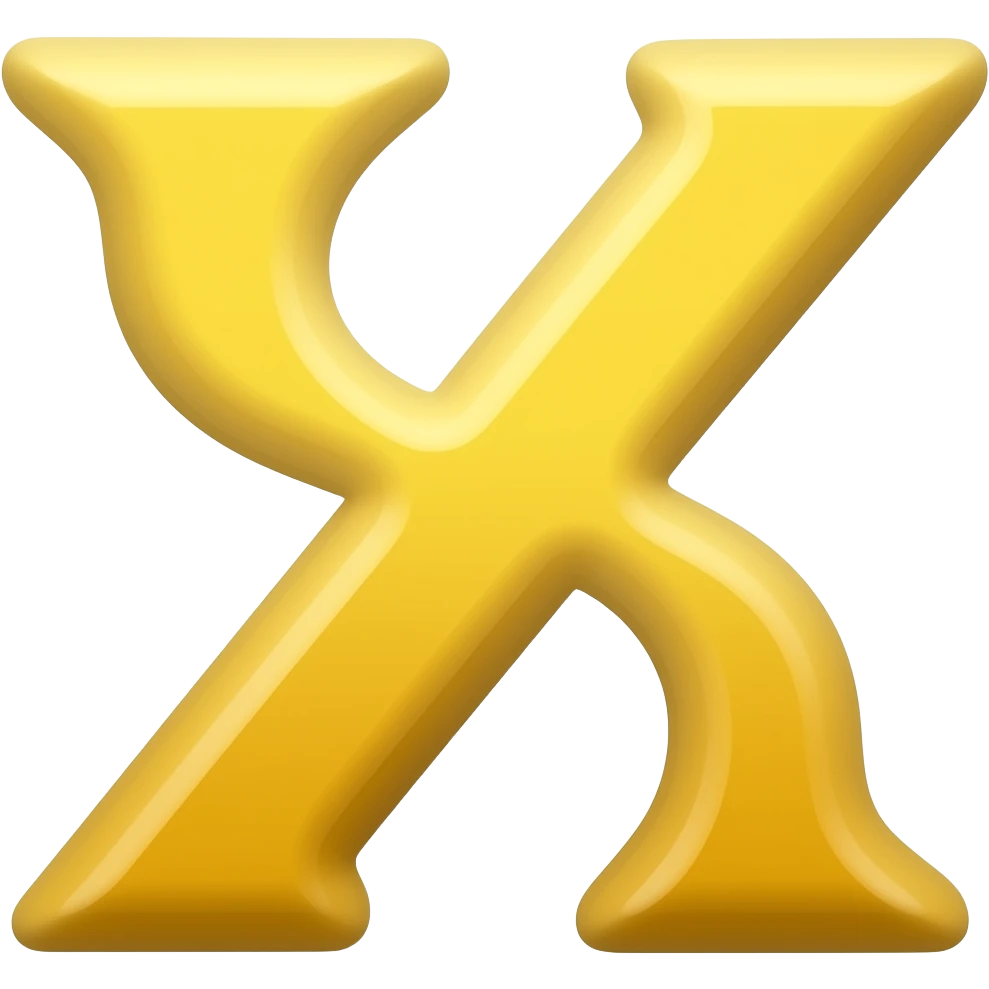 Yellow Ж emoji