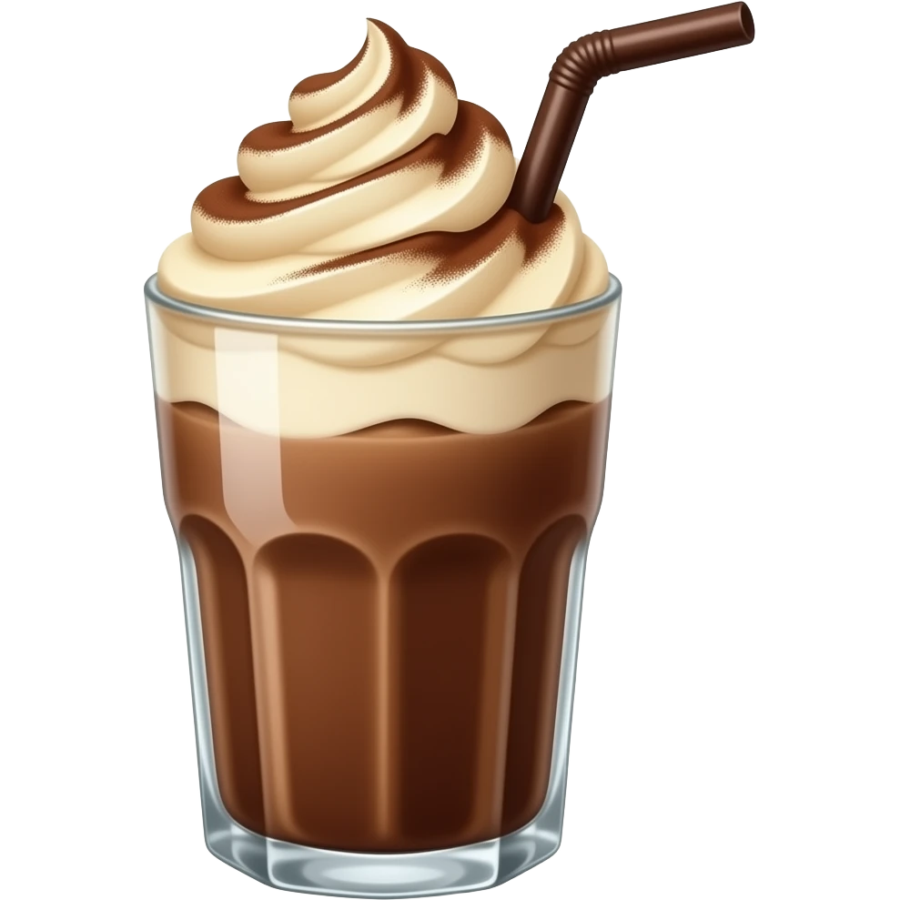chocolate drink with tiramisu emoji