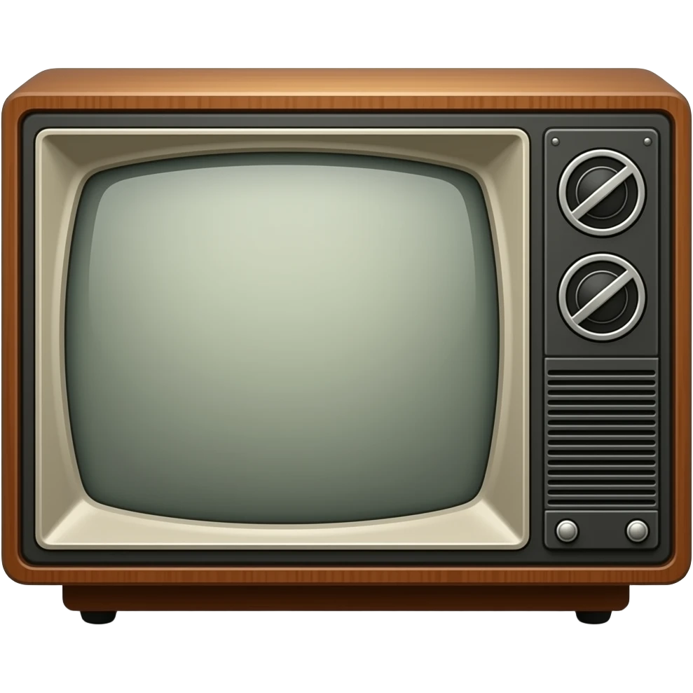 An hyper realistic depiction of a 60's retro television set emoji | AI ...
