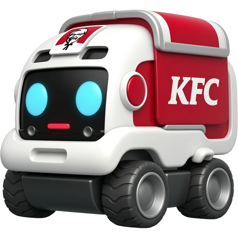 delivery robot kfc emoji