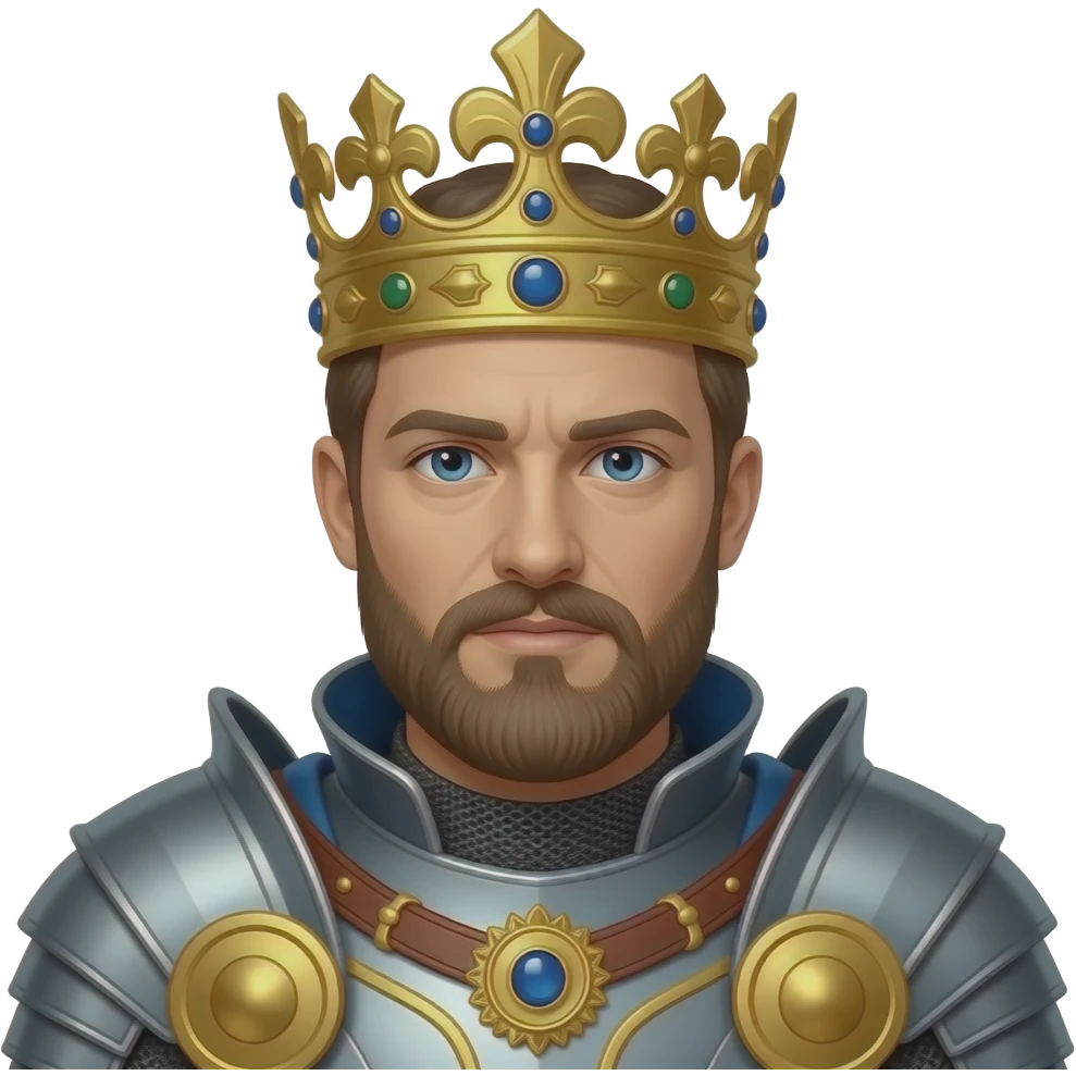 golden Armored Kings with crown emoji