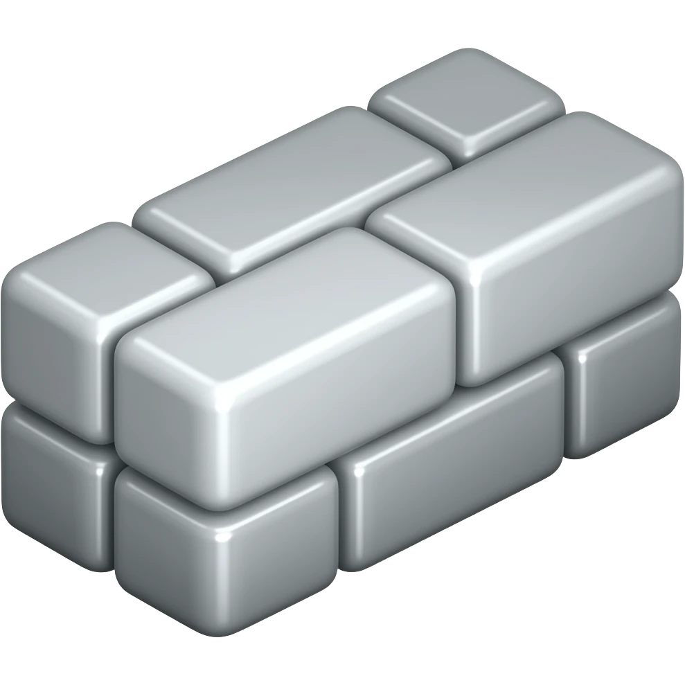Silver brick emoji