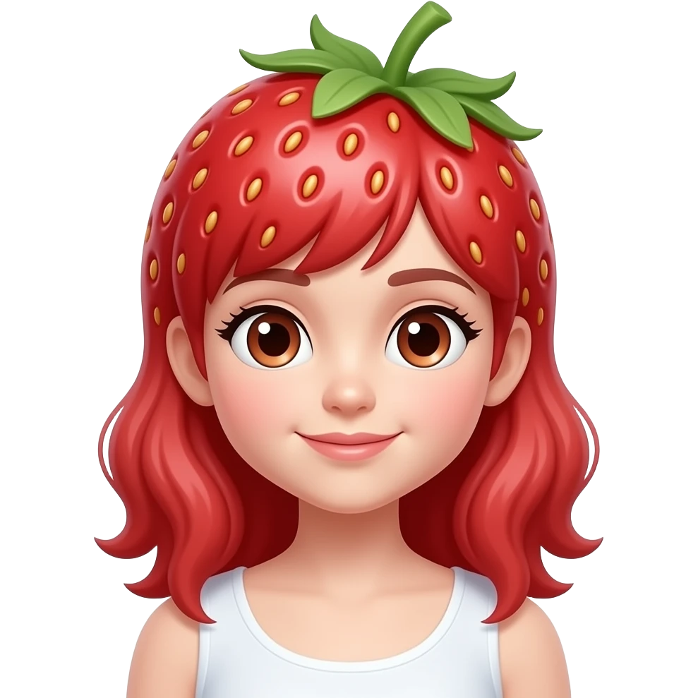 çilek kız emoji