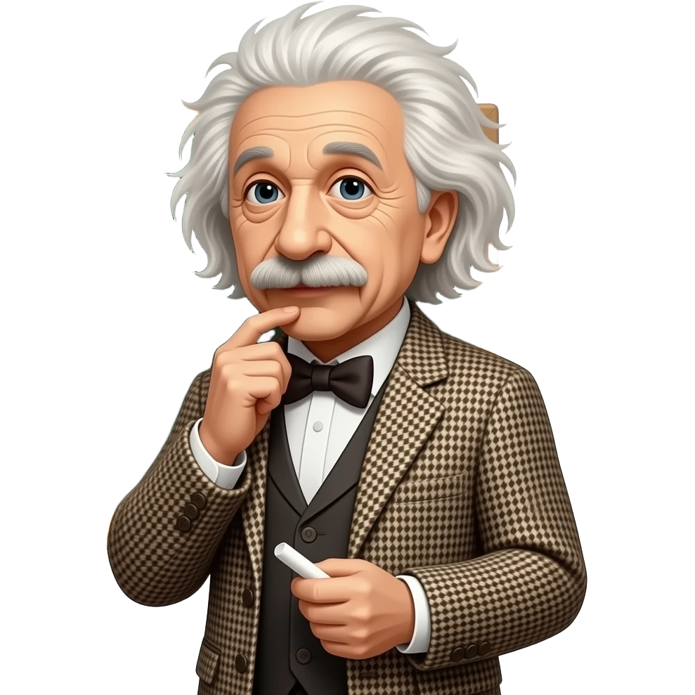 Make a Einstein character emoji