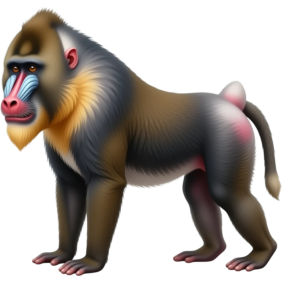 Mandrill monkey emoji