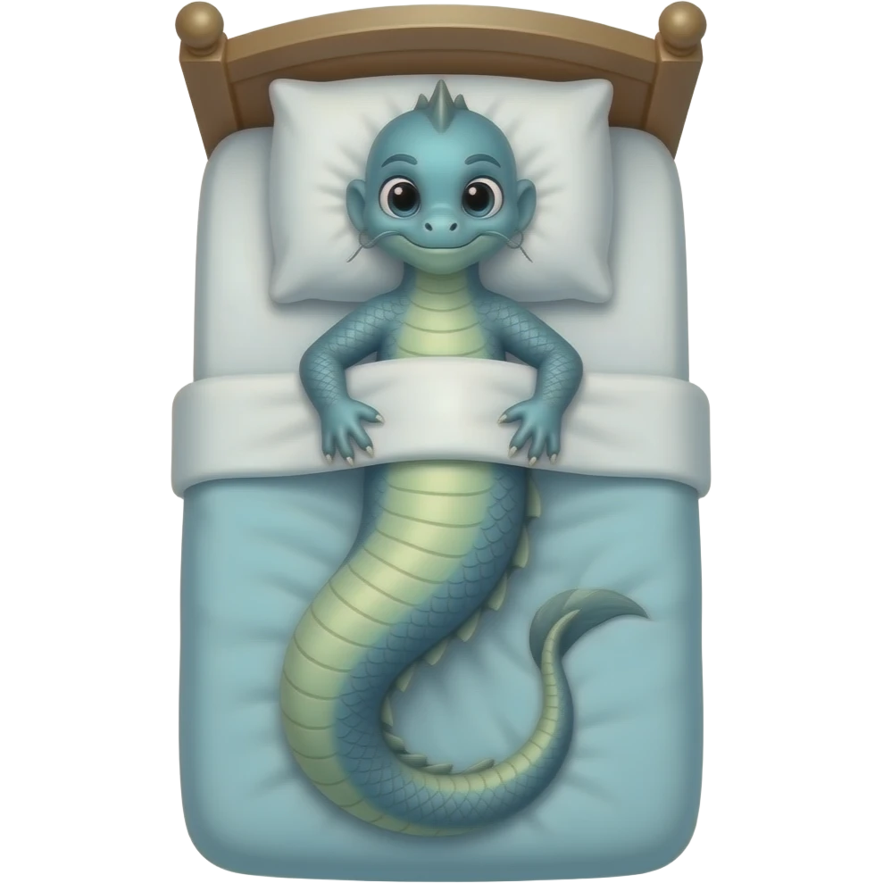 Give me a hydra  in a bed emoji