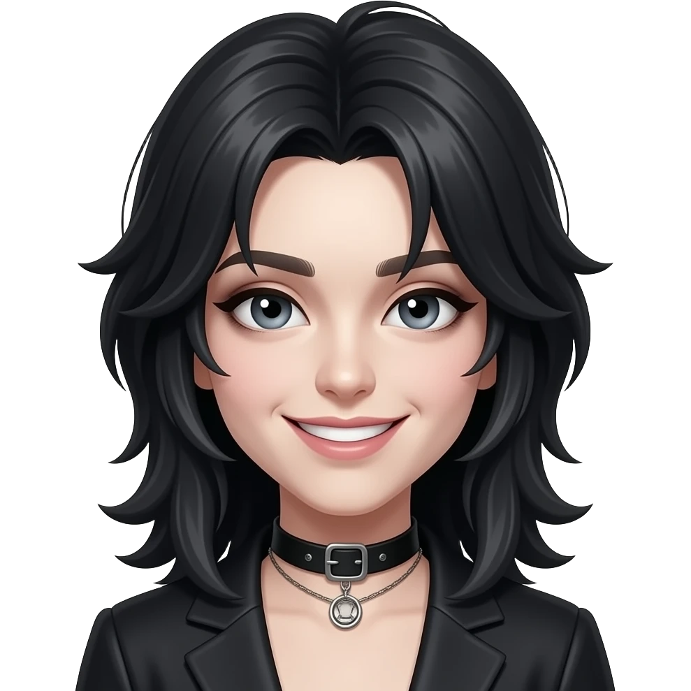 love you goth emoji