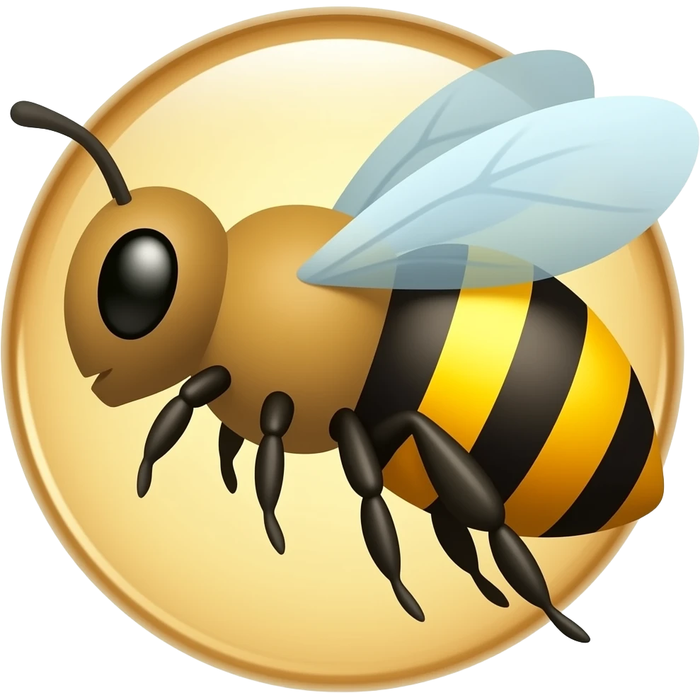 amber without bee emoji