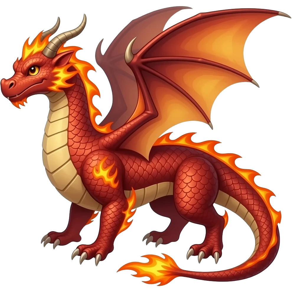 Fire dragon emoji