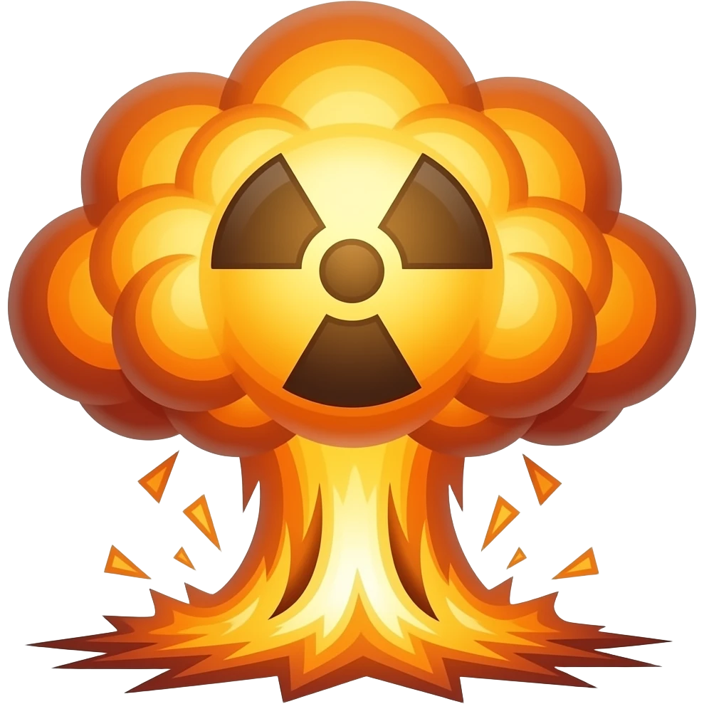 Nuclear explosion emoji
