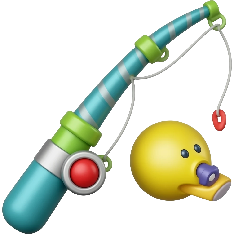 детская игрушечная удочка emoji