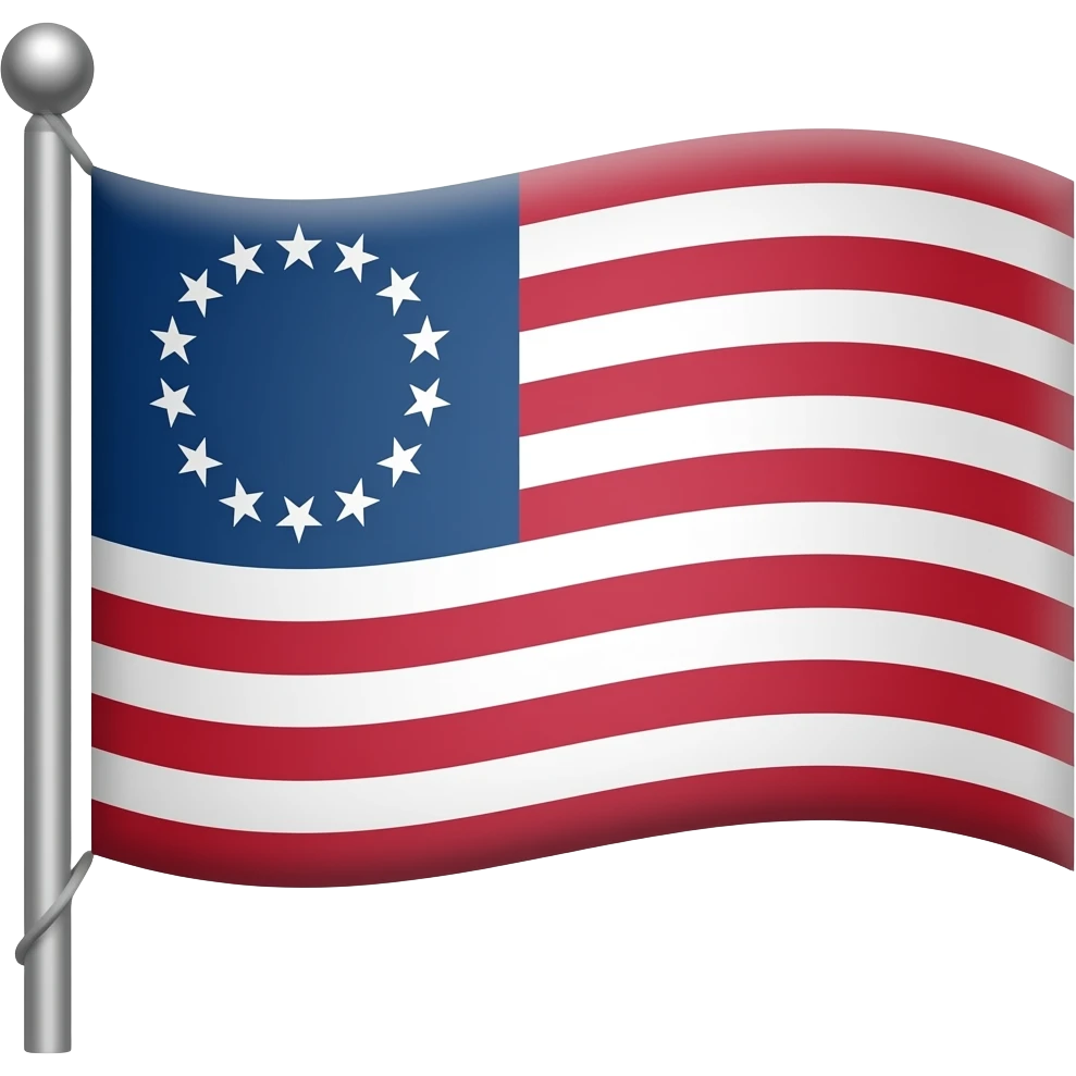 Betsy Ross flag emoji