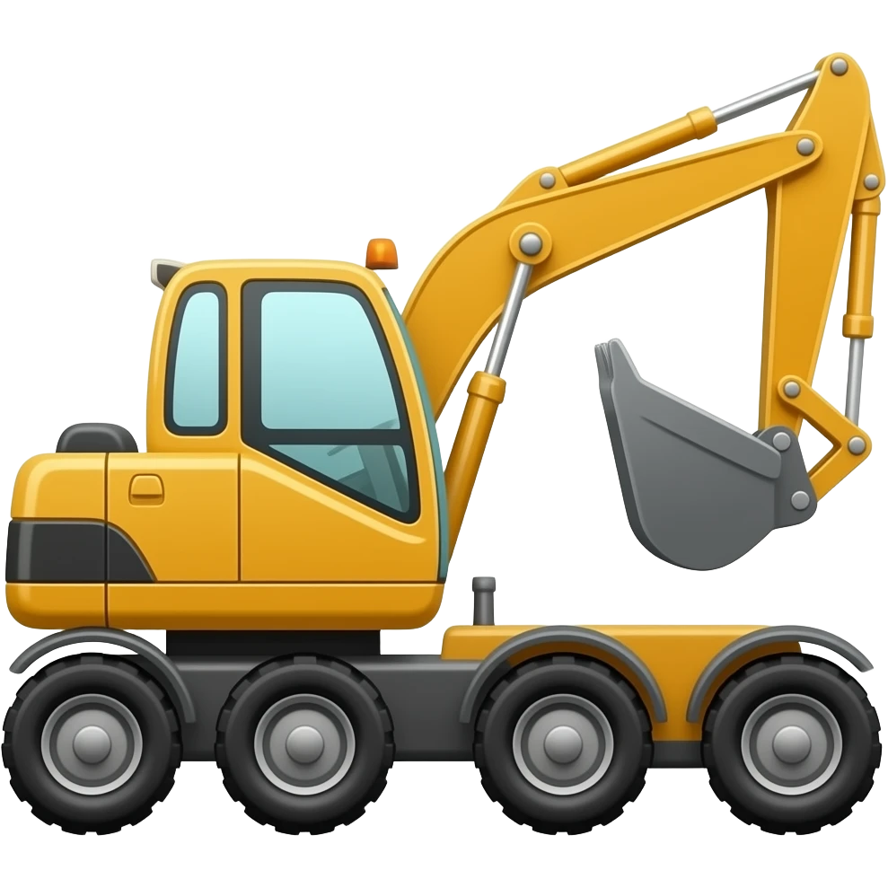 backhoe construction emoji