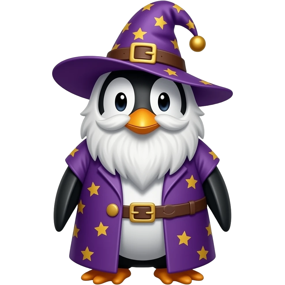 Penguin Wizard emoji