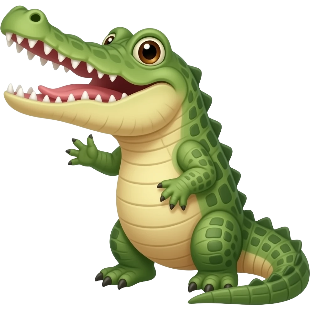 Crocodile and hatching Crocodile emoji