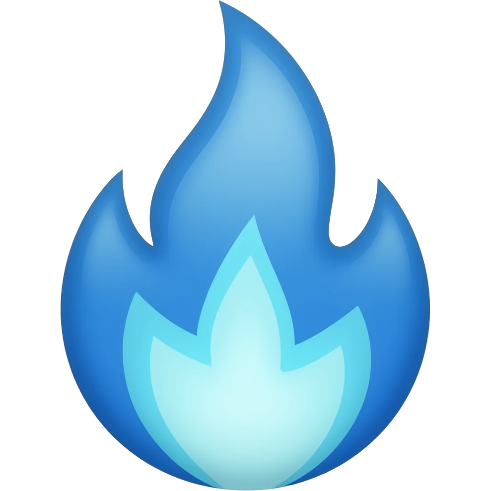 blue fire emoji