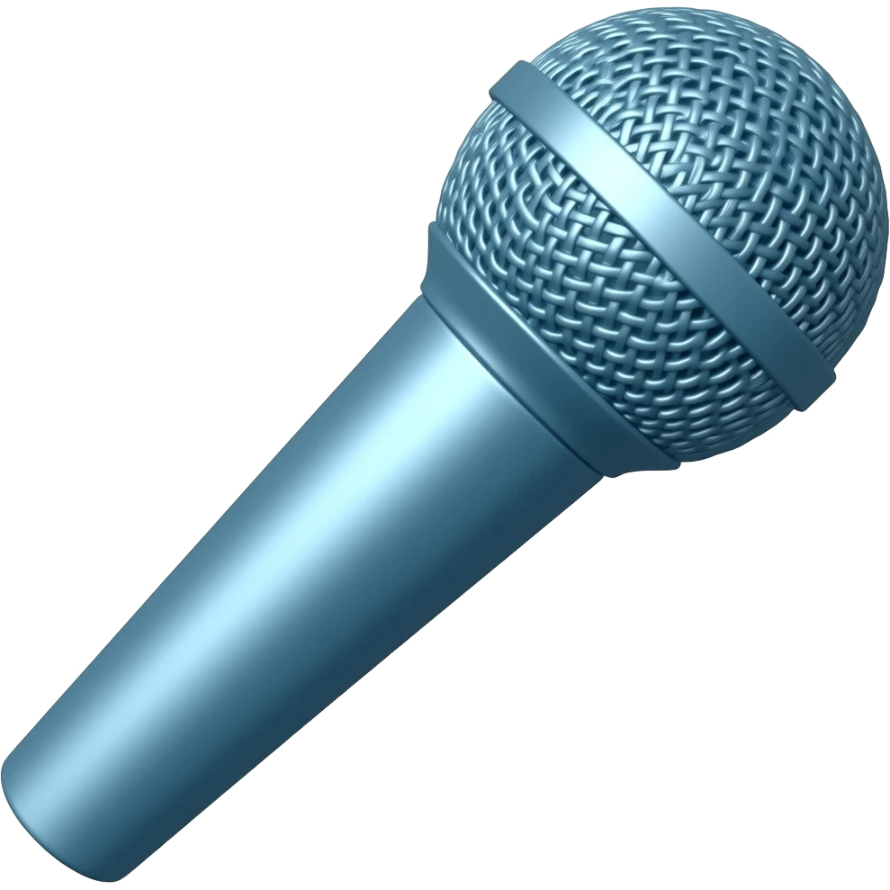 microfono azul emoji