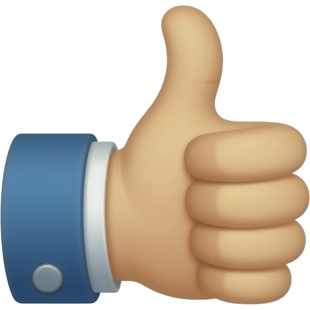 Thums up emoji