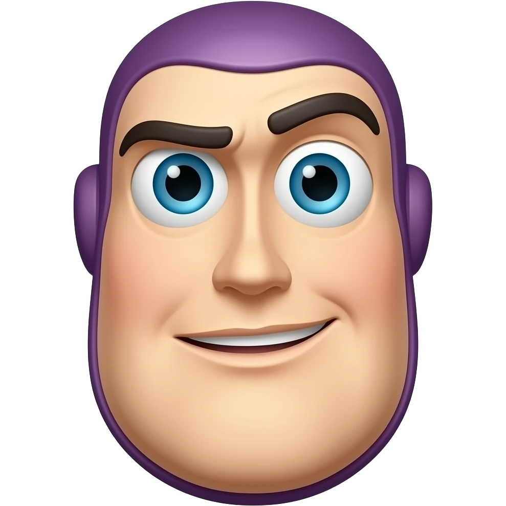 only just the face emoji of Buzz Lightyear from toy story, no body at ...