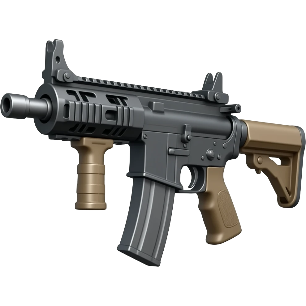 Realistic machine gun emoji