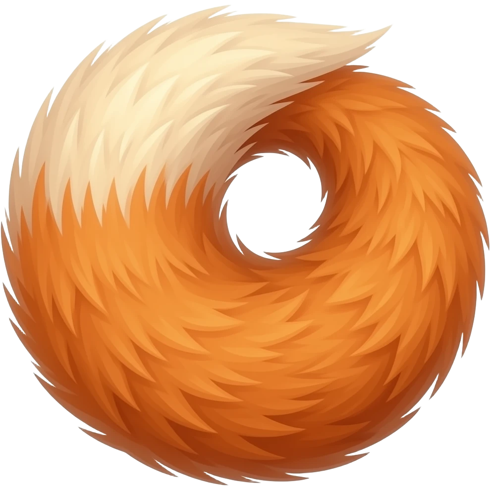 Red fox tail emoji